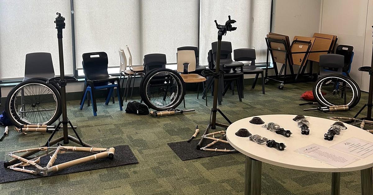 Coaching day at special education school for Velobuild project