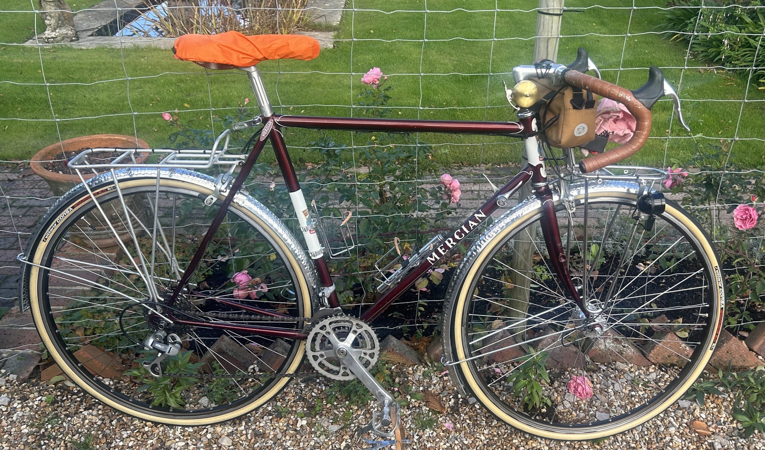 New mudguards fitted on this stunning Mercian Touring bike-ready for Winter